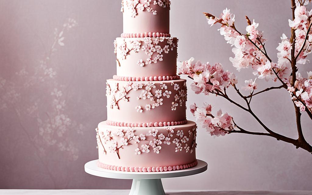 cherry blossom wedding cake designs