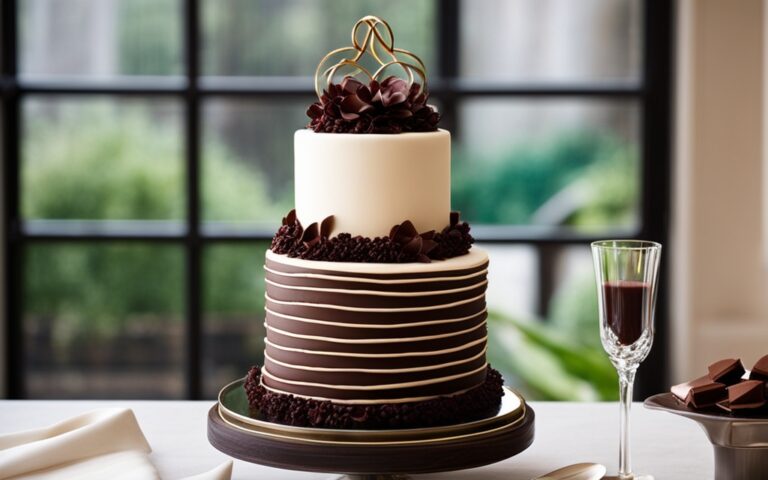 Designing a Stunning Two-Tier Chocolate Cake for Weddings