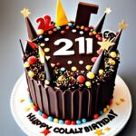 chocolate 21st birthday cake