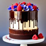 chocolate brownie wedding cake