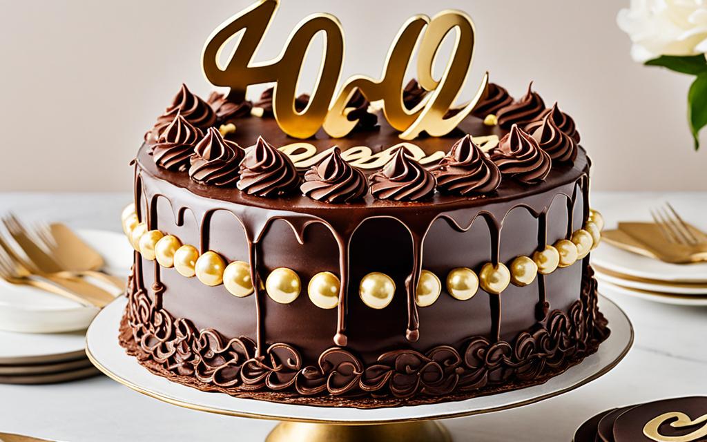chocolate cake for 40th birthday