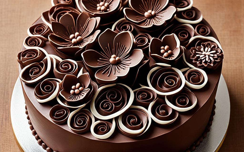 chocolate floral design