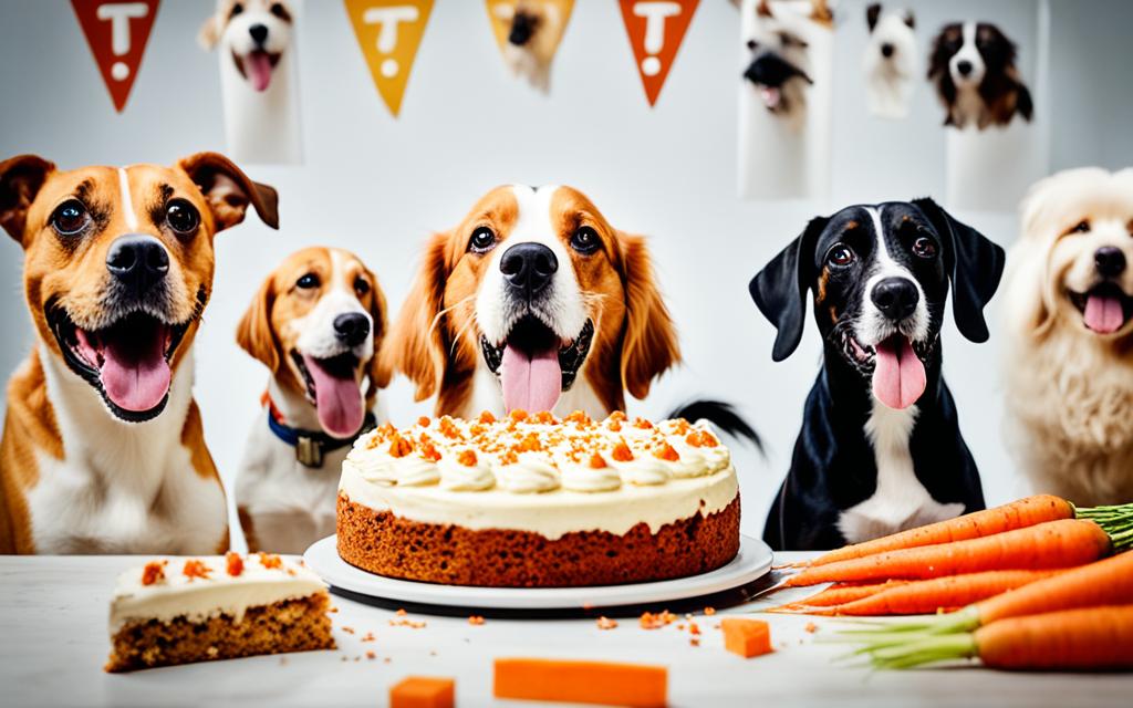 dogs eat carrot cake