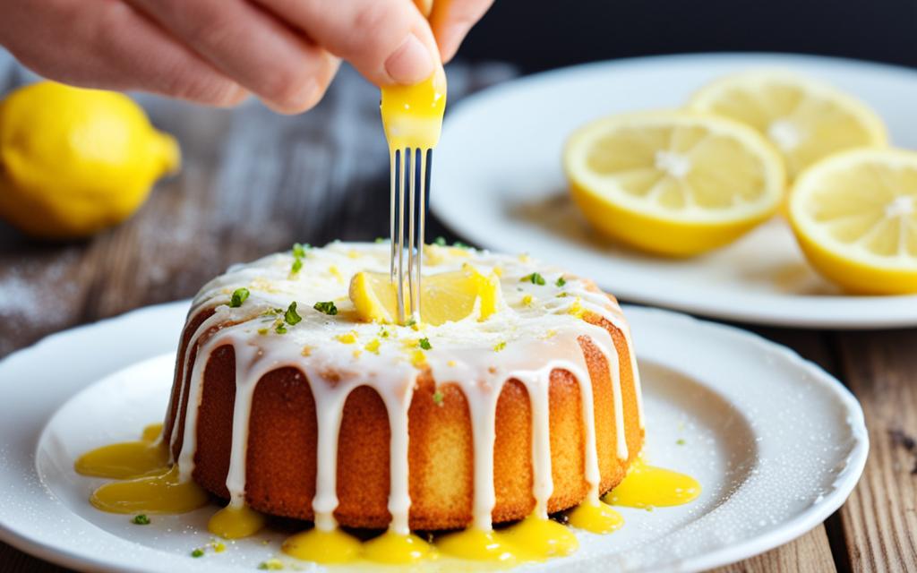 individual lemon drizzle cakes