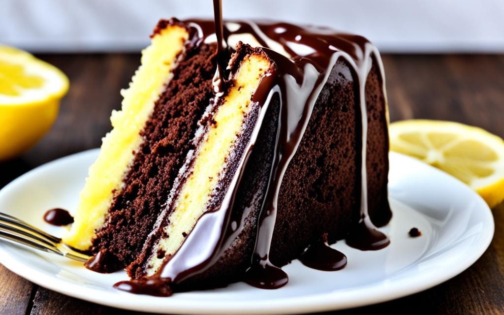 lemon and chocolate cake
