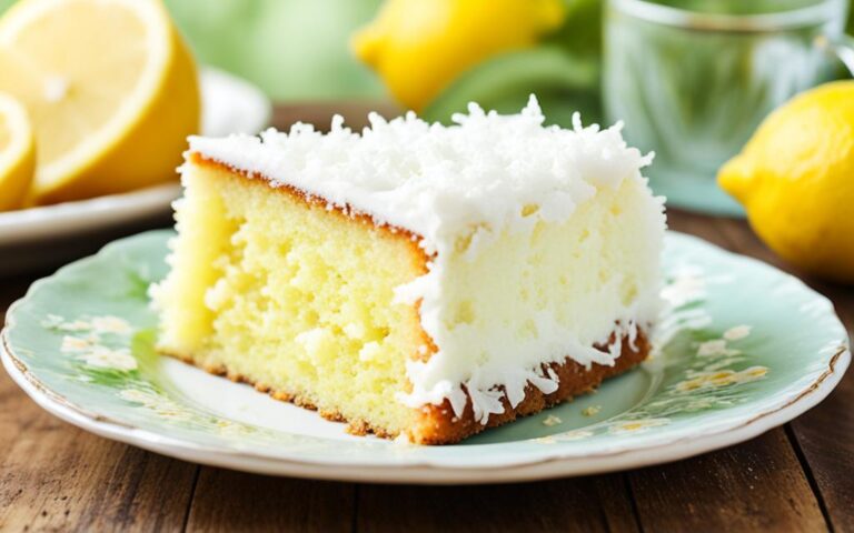 Lemon and Coconut Cake Recipe: A UK Favorite