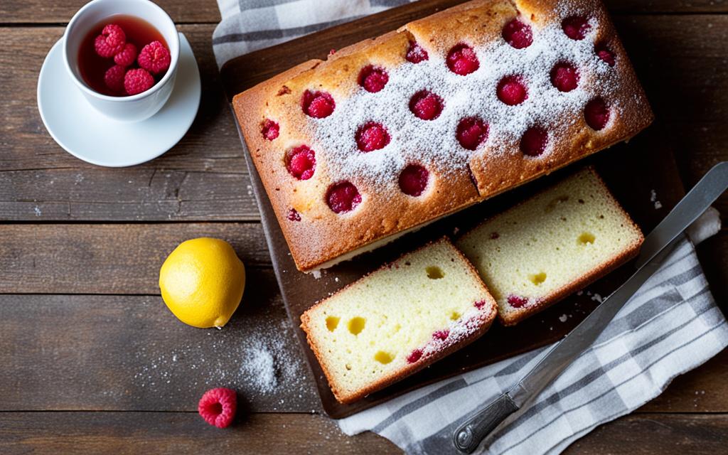 lemon and raspberry loaf cake