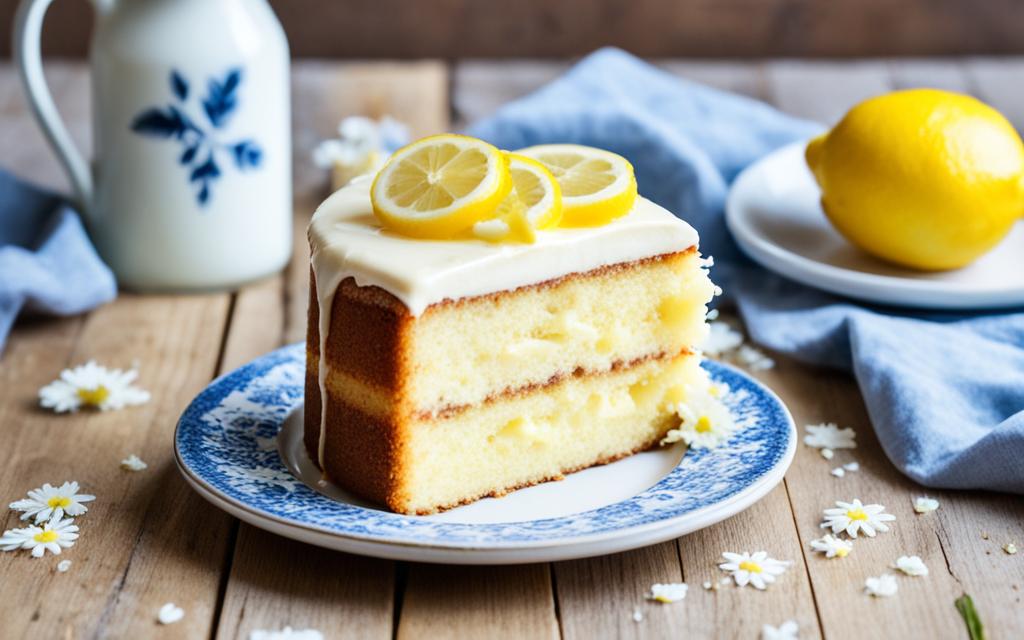 lemon curd drizzle cake