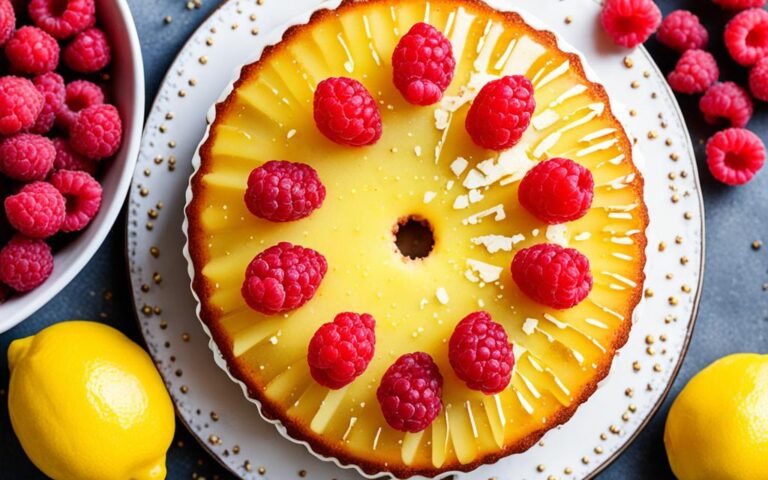 Lemon Drizzle Cake with Raspberries: Adding a Fruity Twist