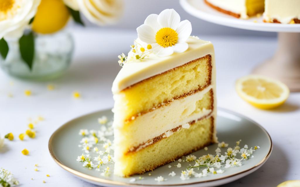 lemon elderflower cake