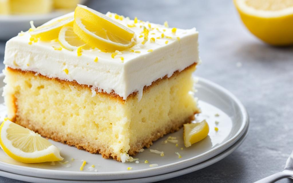 lemon poke cake rich and delish