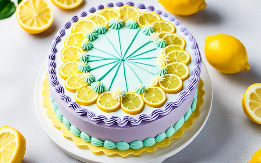 lemon slices for cake decoration