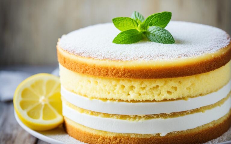 Lemon Sponge Cake with Lemon Curd and Buttercream: A Layered Delight