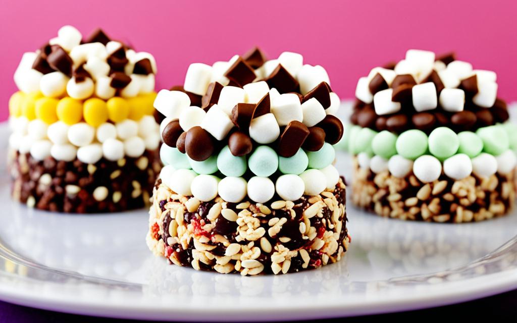 marshmallow and chocolate rice krispie cakes