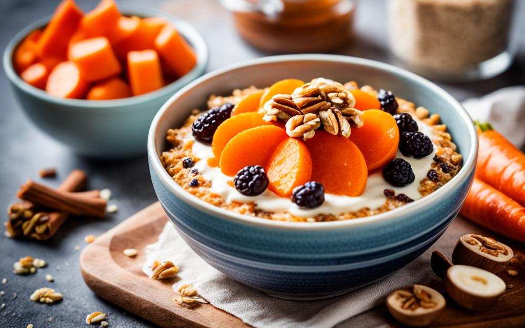 nutritional benefits of carrot cake baked oats