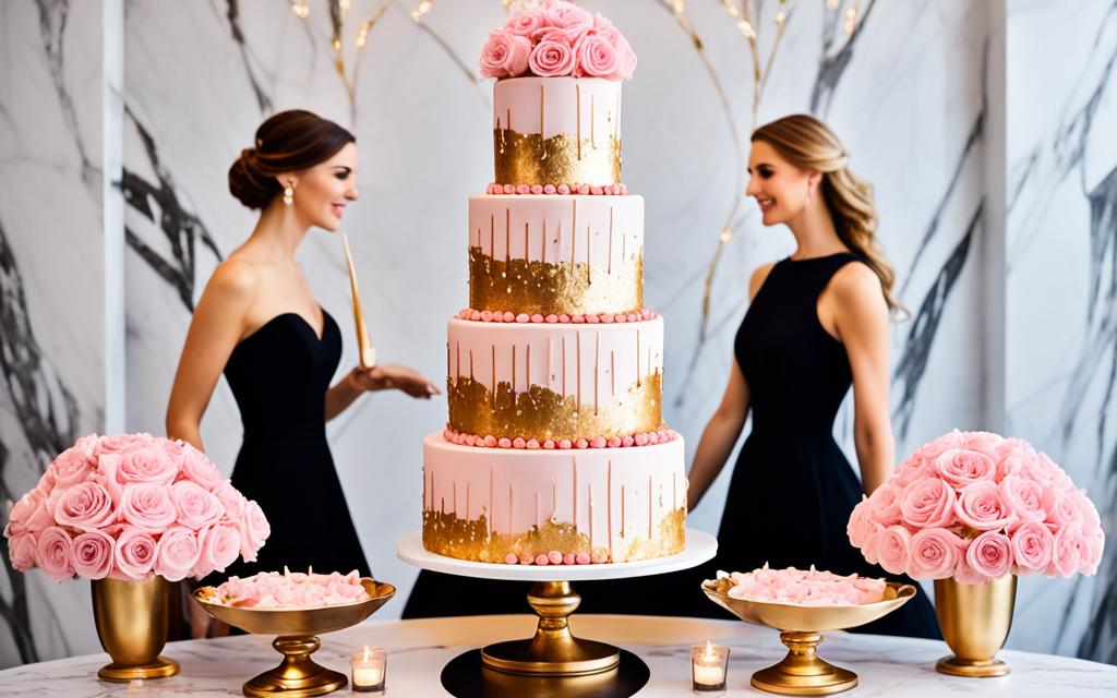stylish cake ideas for fashionable weddings