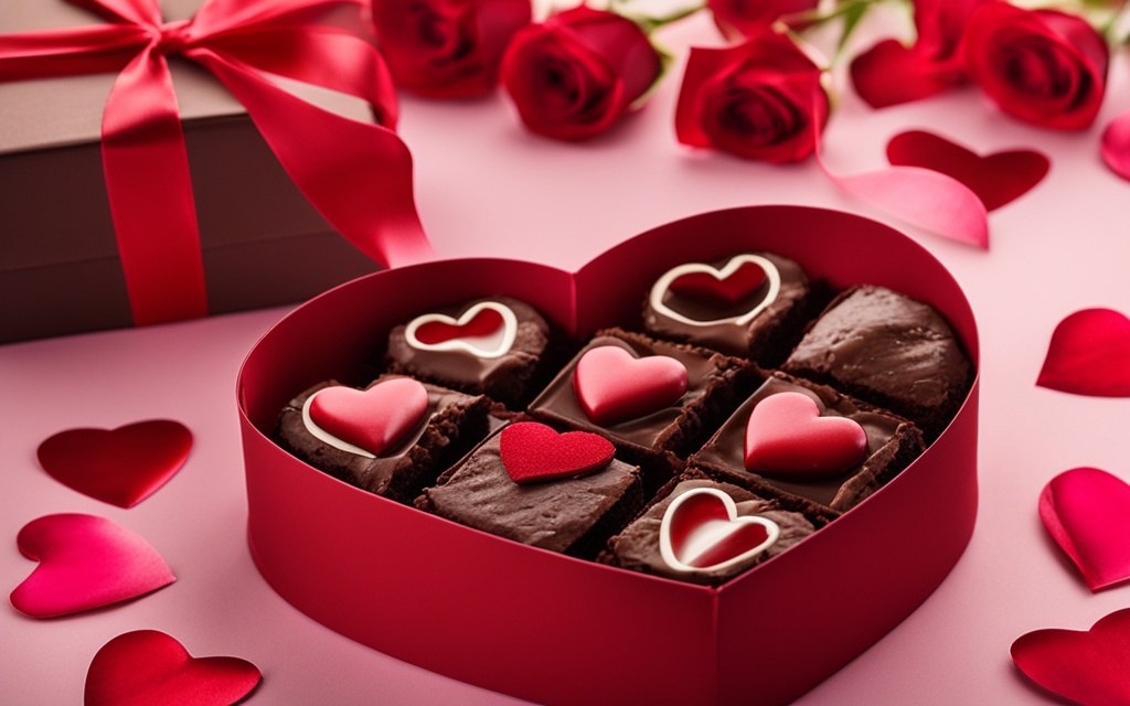 valentines brownie box