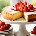 Almond Cake with Strawberries