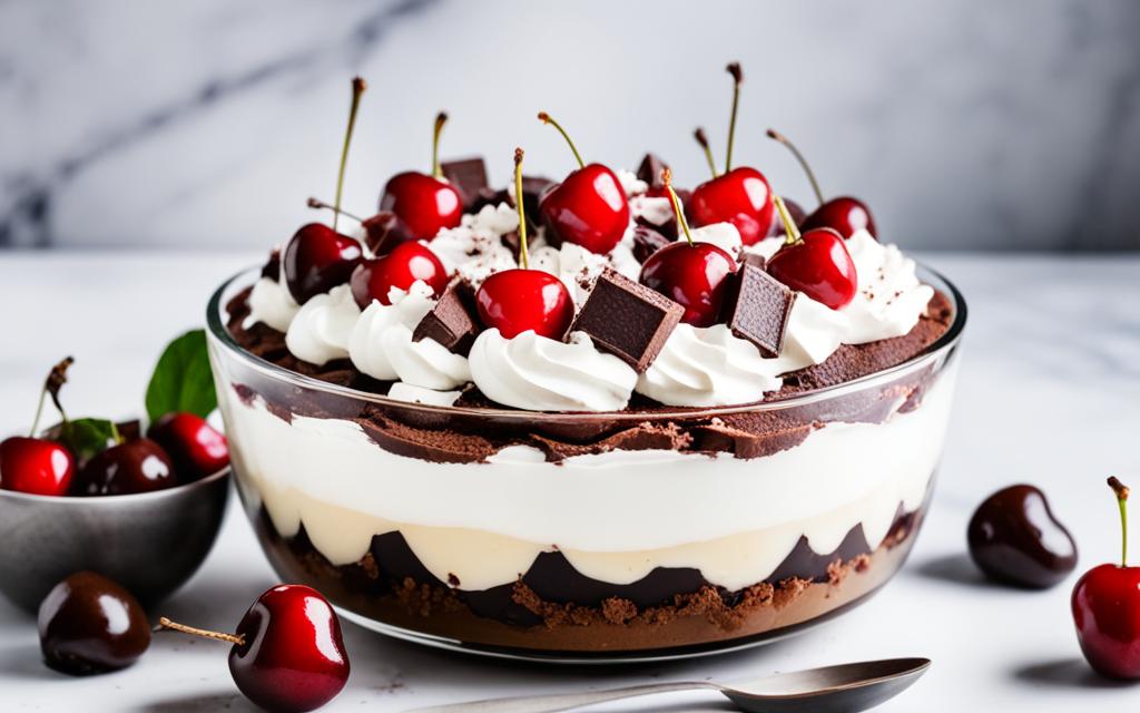 Assembling a Black Forest Trifle