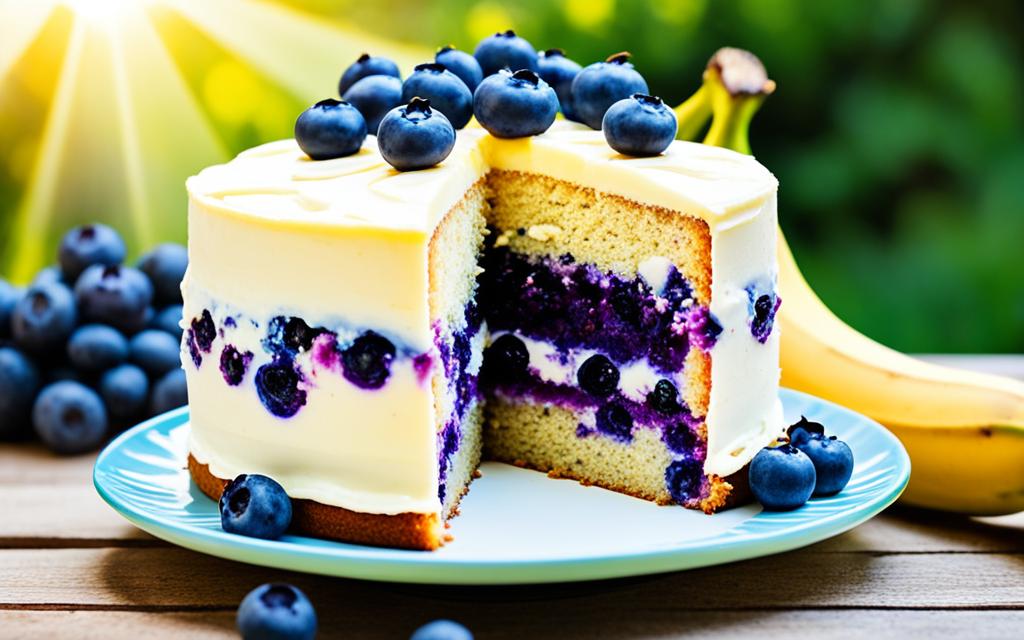 Banana Blueberry Cake