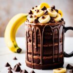 Banana Chocolate Cake in a Mug