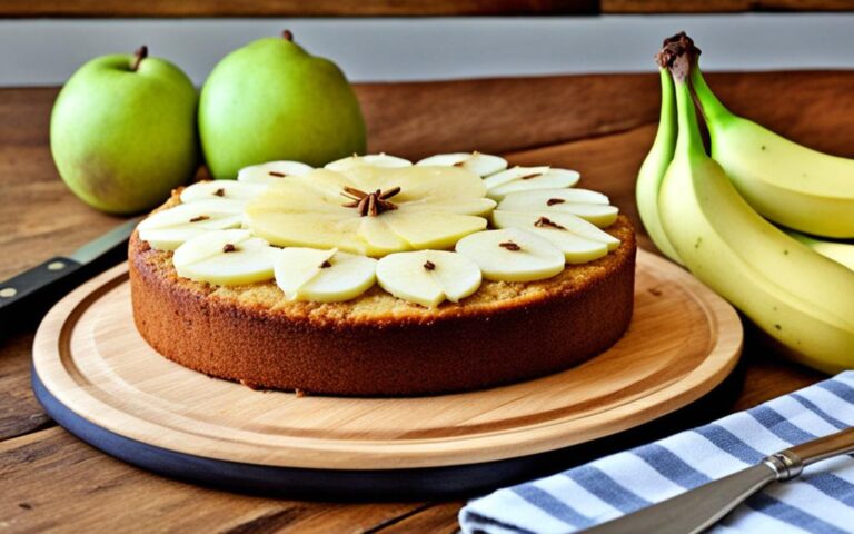 Unique Banana and Pear Cake for a Light Dessert Option