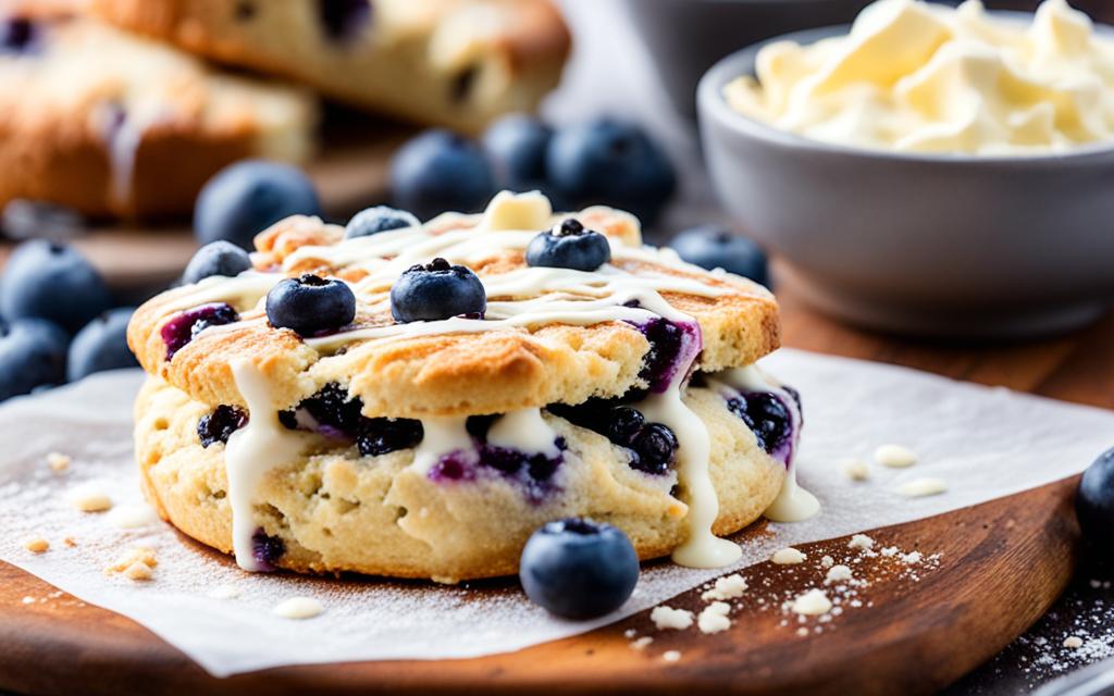 Blueberry and White Chocolate Scones