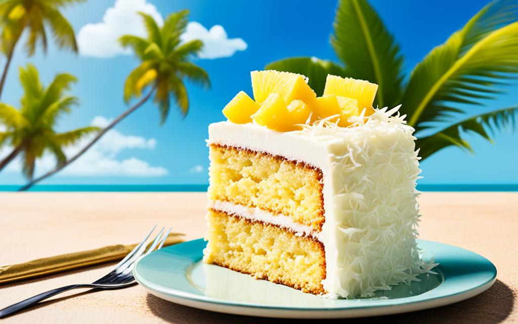 Cake Pineapple Coconut
