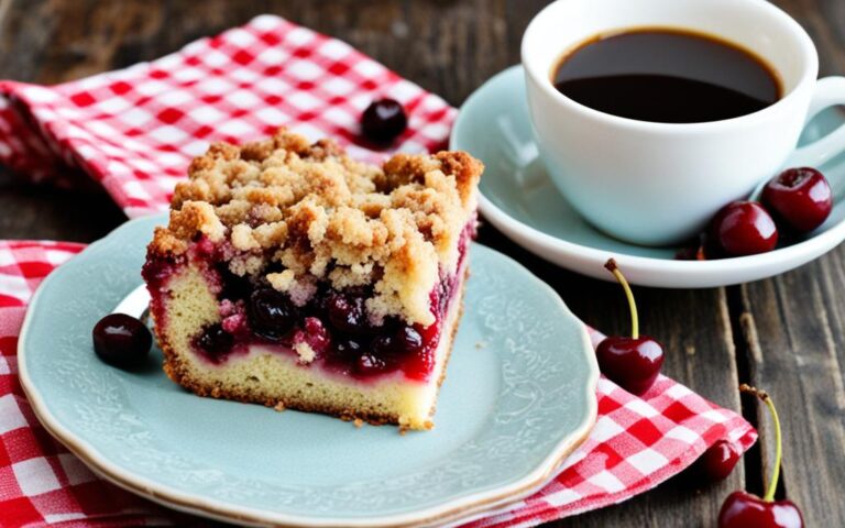 Rustic Cherry Crumb Cake: Perfect with Coffee