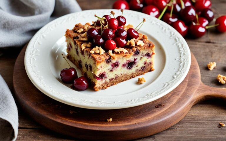Cherry and Walnut Cake: A Crunchy, Sweet Combination