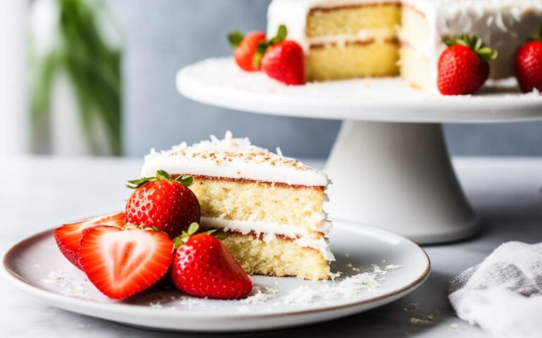 Healthy Coconut Cake Made with Coconut Flour