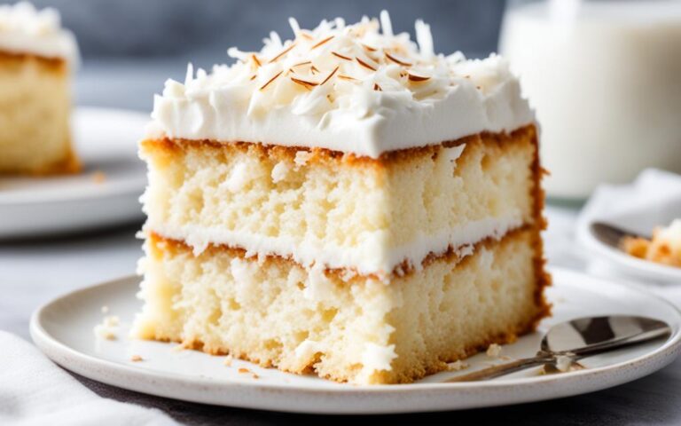 Creamy Coconut Cake Made with Real Coconut Milk