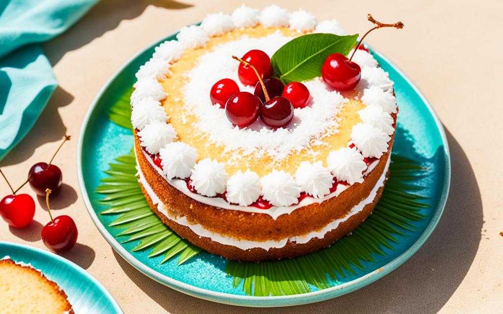 Coconut Cherry Cake