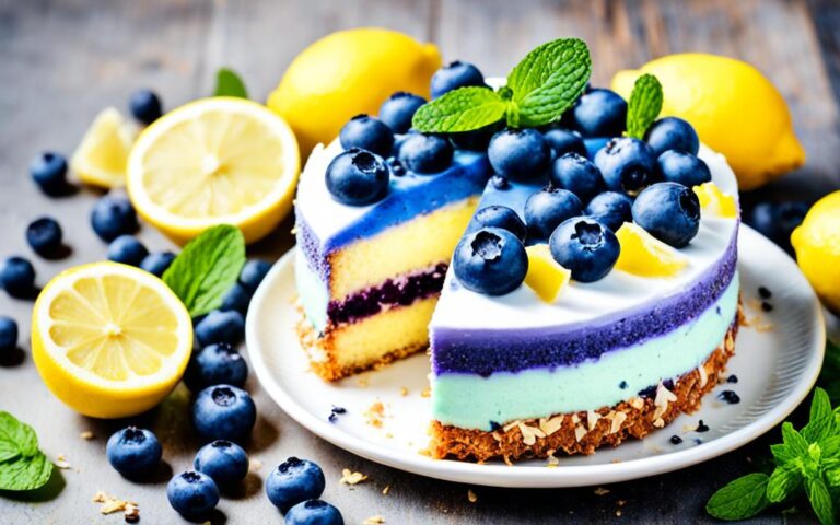 Refreshing Coconut Lemon Blueberry Cake for Spring and Summer