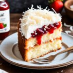 Coconut and Jam Cake Recipe