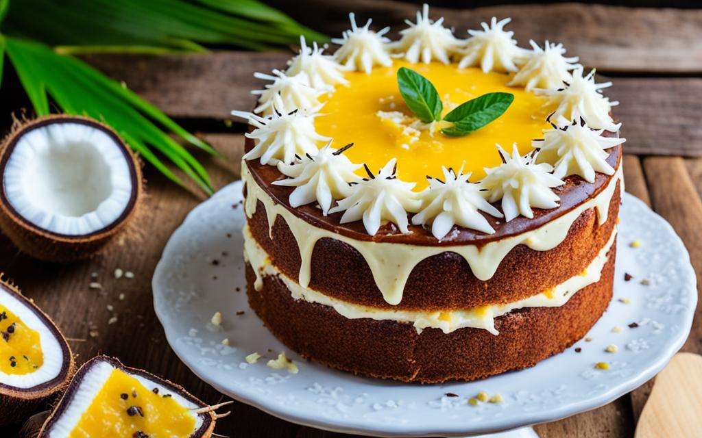 Coconut and Passionfruit Cake