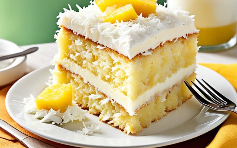 Sweet and Tropical Coconut and Pineapple Cake