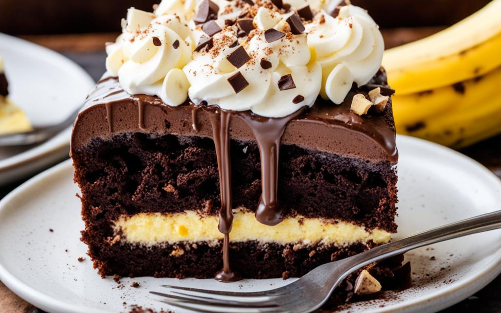 No-Bake Chocolate Banana Cake