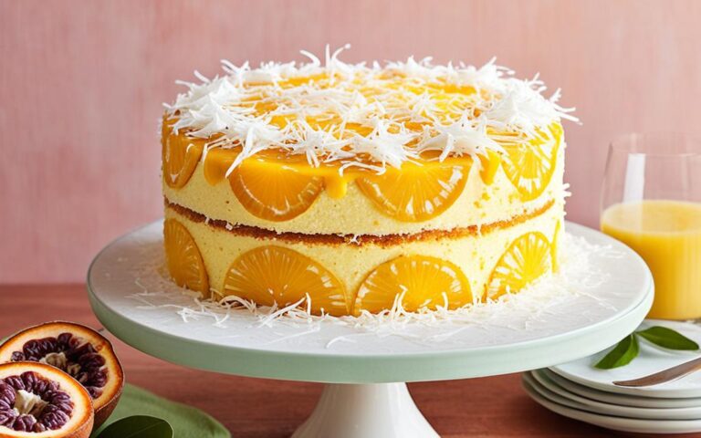 Delightful Passionfruit and Coconut Cake: Tropical and Tasty