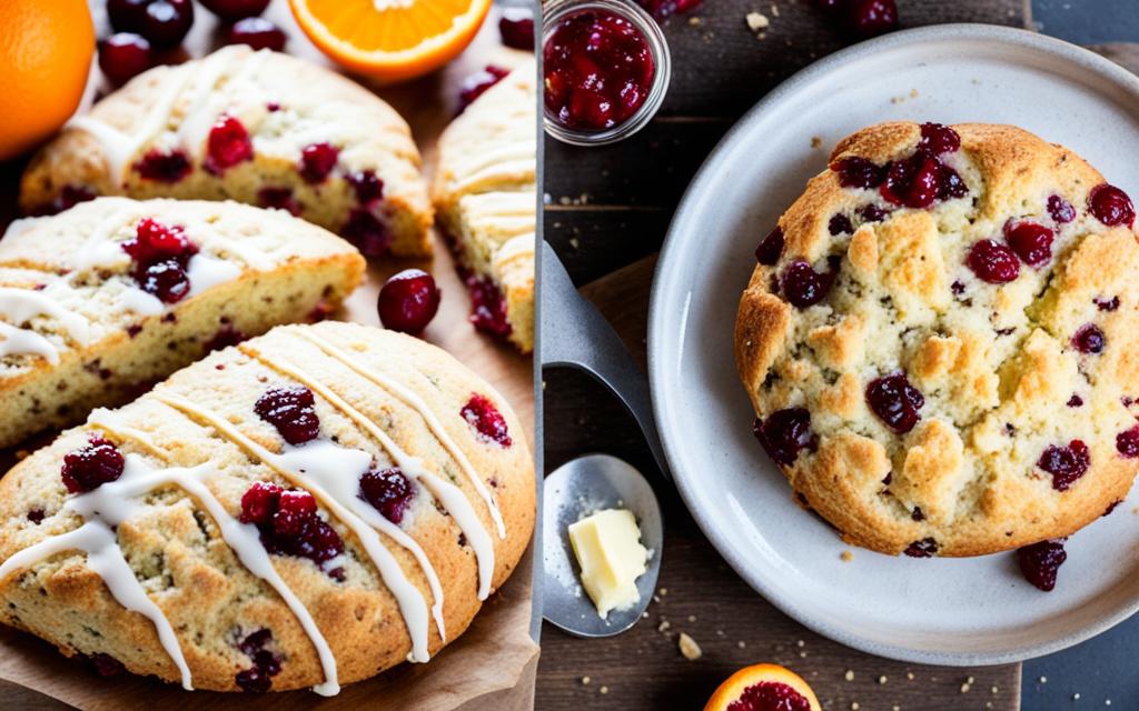 Sourdough Cranberry Orange Scones