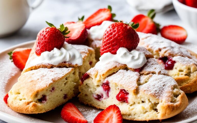Creamy Berry Treat: Strawberry Buttermilk Scones Recipe