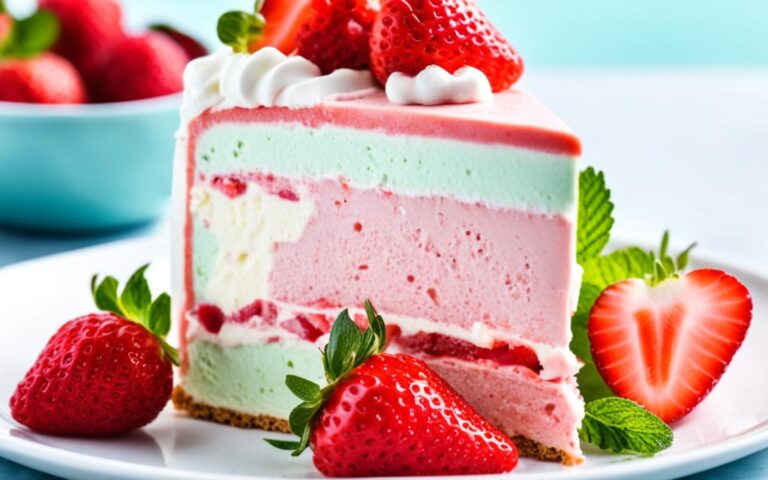 Cool and Sweet Strawberry Ice Cream Cake for Hot Days