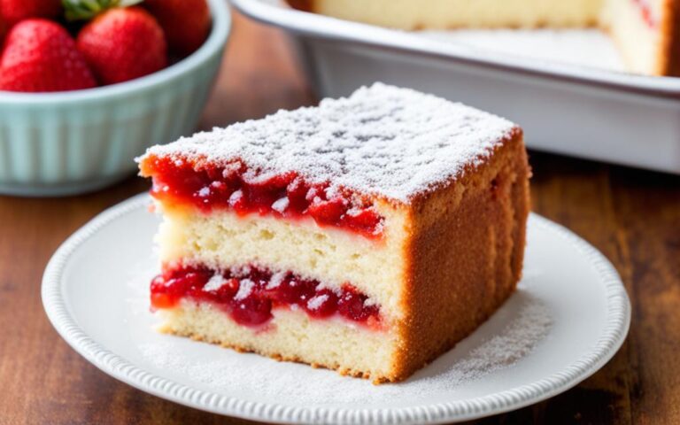 Sweet Strawberry Jam Cake for Jam Lovers