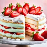 Strawberry Meringue Cake