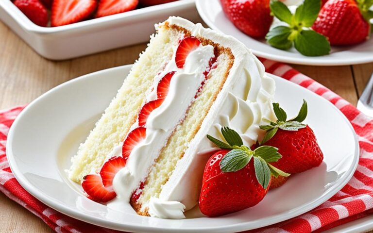 Angel Cake Version of the Classic Strawberry Shortcake