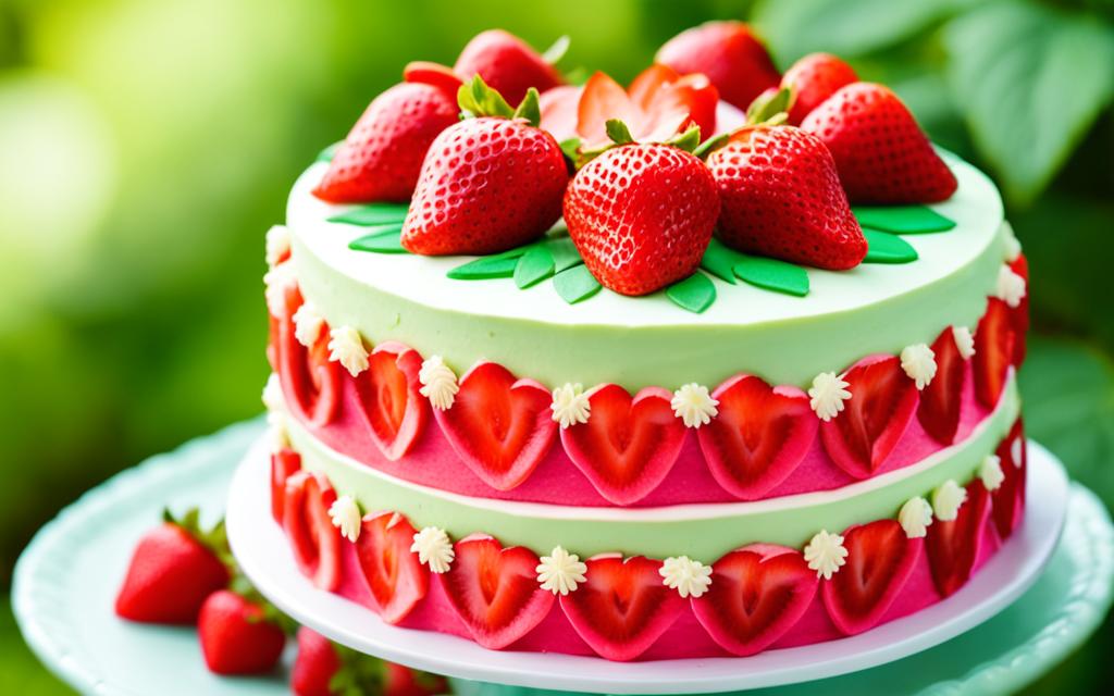 Strawberry Theme Cake