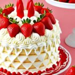Strawberry and Cream Birthday Cake