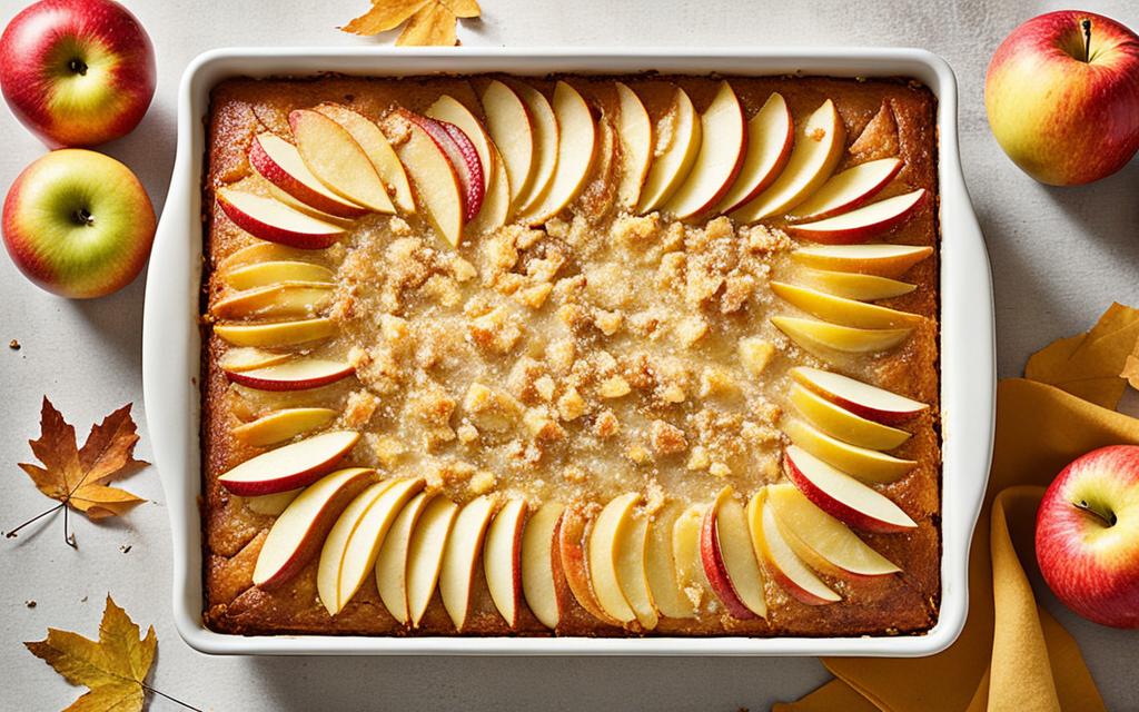 apple cake tray bake