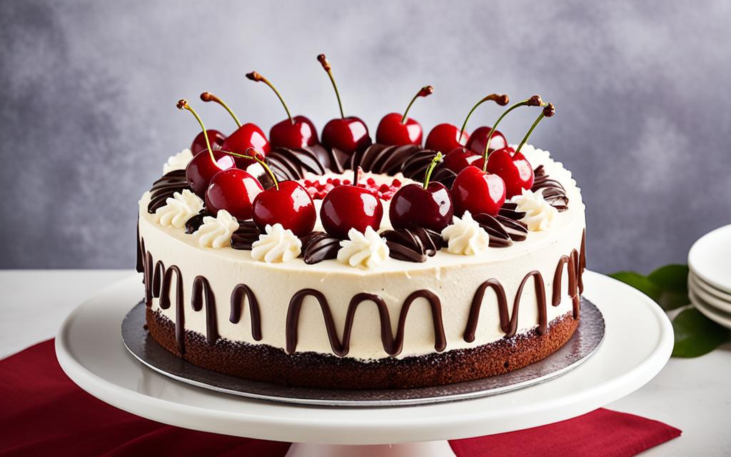 cherry themed birthday cake