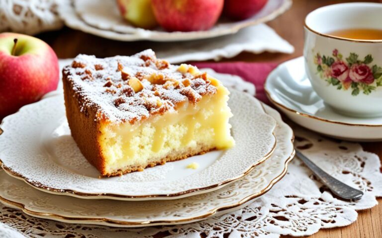 Custard and Apple Cake: A Comforting English Dessert